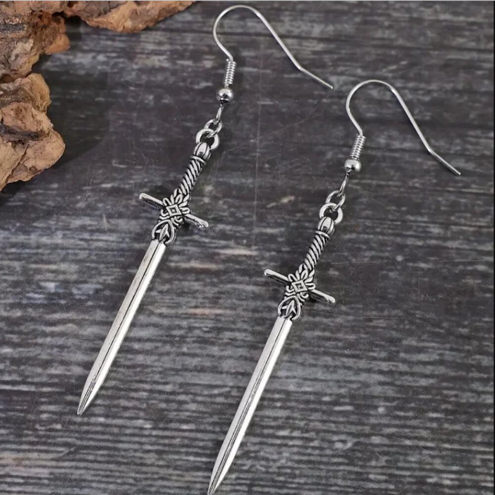 Sword earrings BNIP